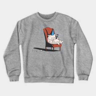 Lazy Cat Party Time Crewneck Sweatshirt